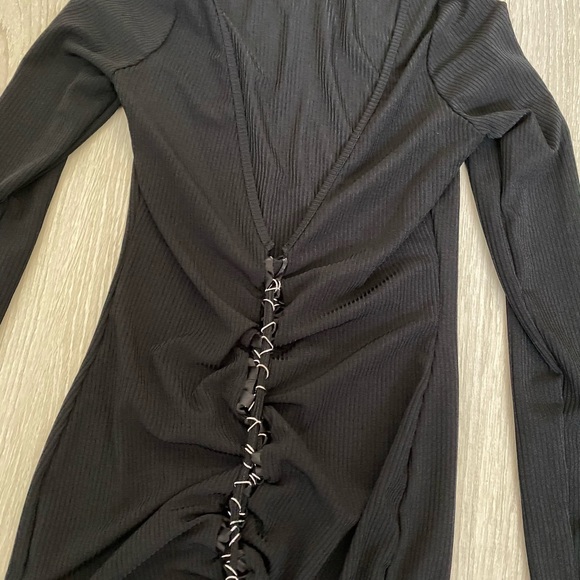 Missguided Black Mini Dress, US size 4 - Picture 2 of 3